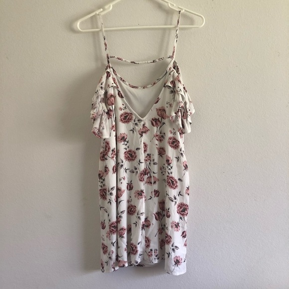 Tilly’s Full Tilt Floral Cold Shoulder Mini Dress - Picture 4 of 5